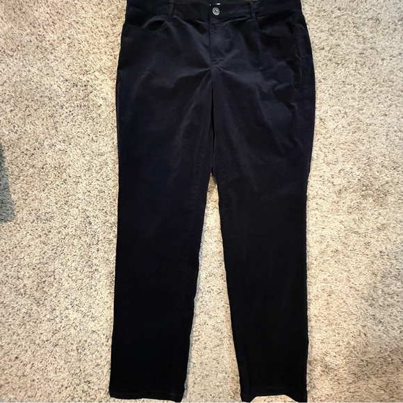 J. Jill Black Corduroy Straight Leg Pants - Picture 4 of 9